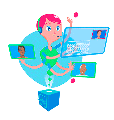 Automated digital service with chatbot and voicebot